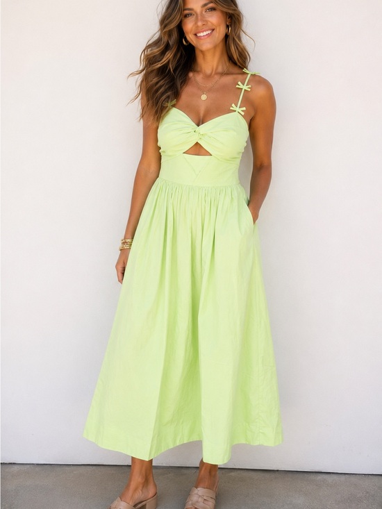 Heyson Dresses & Skirts - NWT Heyson “Summer I Turned Pretty” Limelight Midi Dress, Size Large
